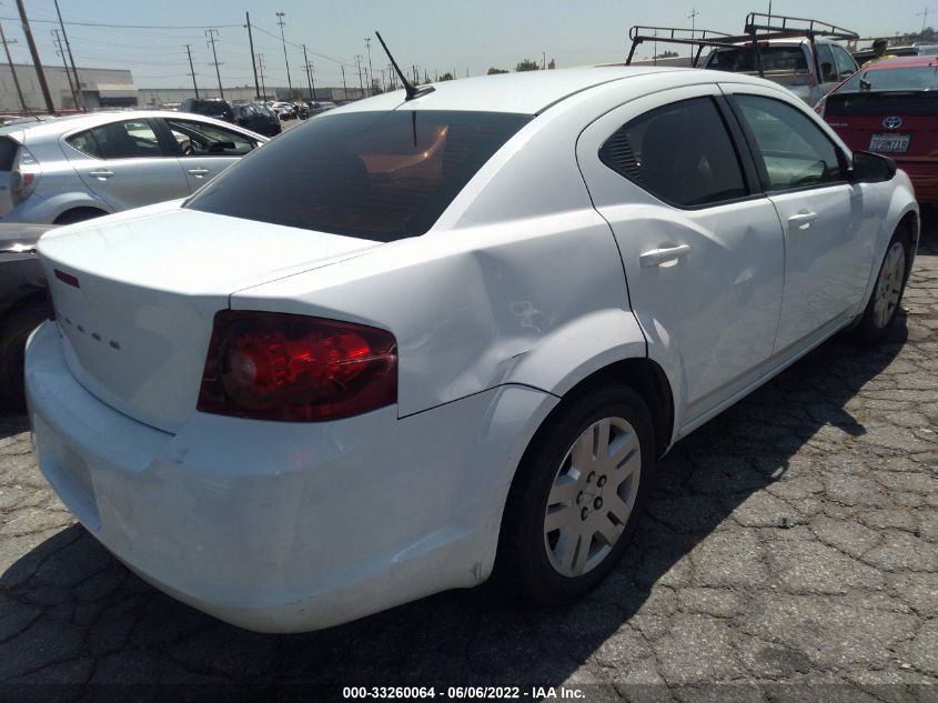 2014 DODGE AVENGER SE 1C3CDZAB6EN196532