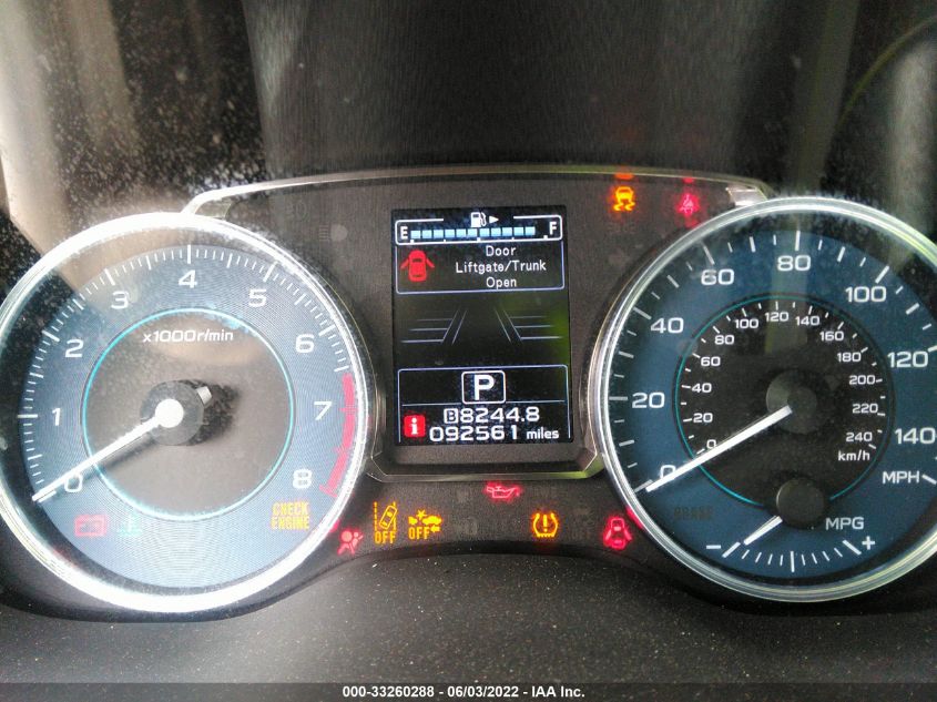 2015 SUBARU XV CROSSTREK LIMITED JF2GPASC9F8214178