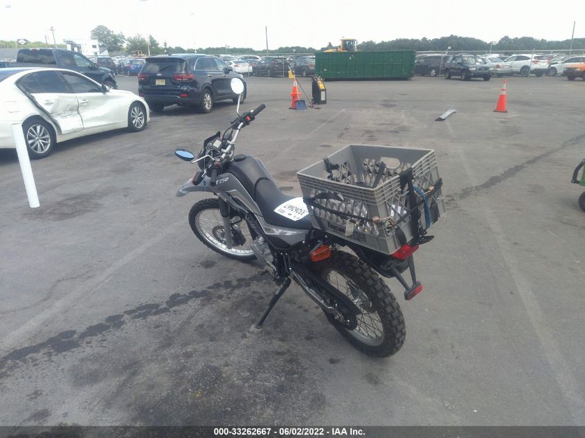 2021 YAMAHA XT250 JYADG24EXMA013381