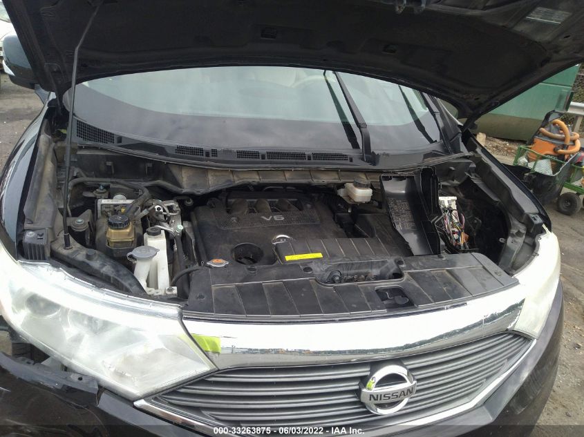 2013 NISSAN QUEST SL JN8AE2KP0D9061687