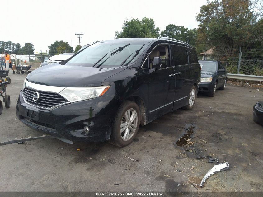 2013 NISSAN QUEST SL JN8AE2KP0D9061687