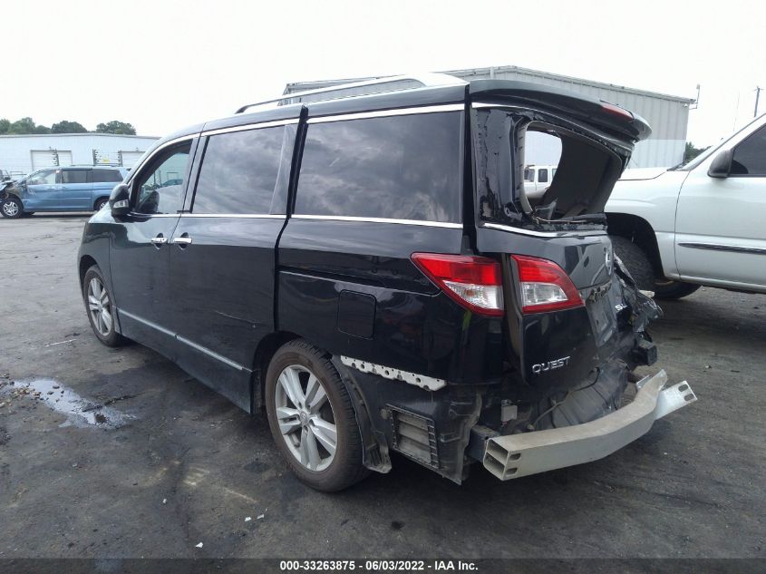 2013 NISSAN QUEST SL JN8AE2KP0D9061687