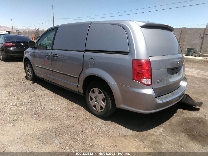 2014 RAM CARGO VAN TRADESMAN 2C4RRGAG1ER142629