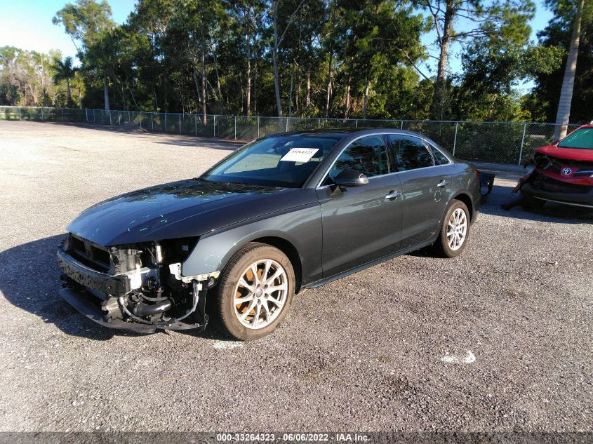 2020 AUDI A4 PREMIUM WAUGMAF45LN009350