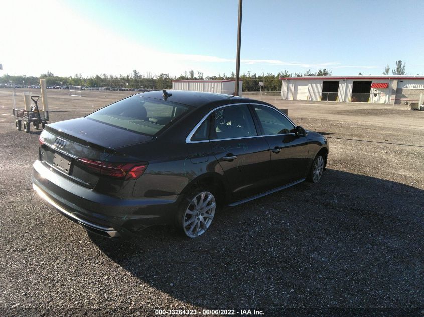 2020 AUDI A4 PREMIUM WAUGMAF45LN009350