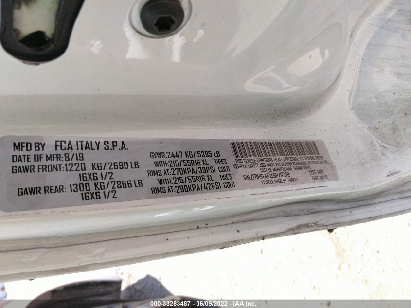 2020 RAM PROMASTER CITY TRADESMAN ZFBHRFABXL6P26349