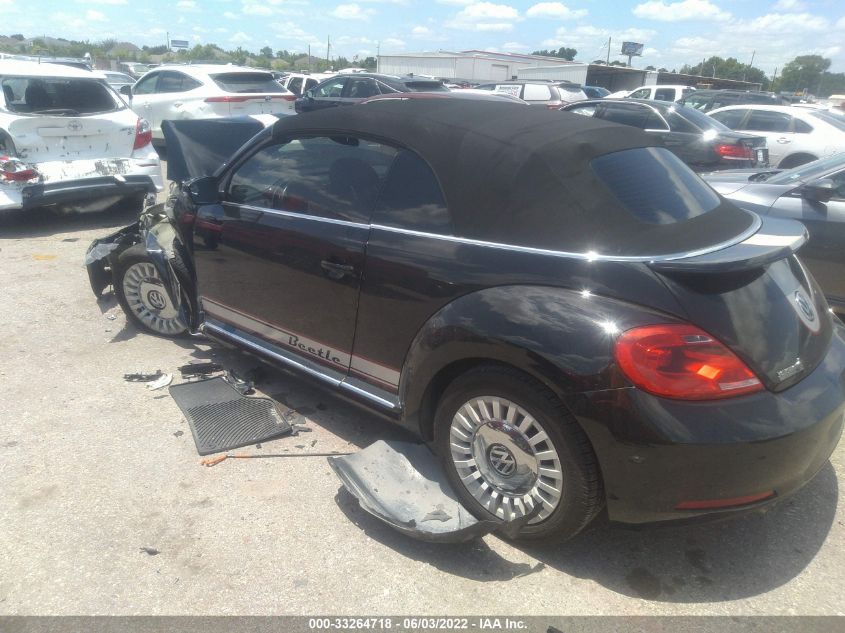 2013 VOLKSWAGEN BEETLE CONVERTIBLE 3VW5X7AT6DM827004
