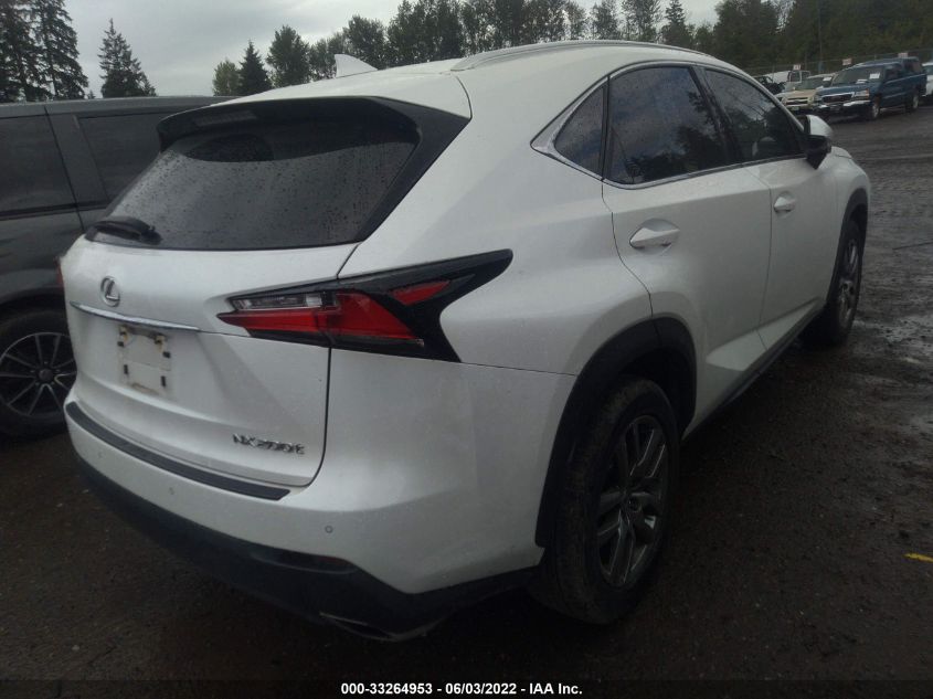 2016 LEXUS NX 200T F SPORT JTJYARBZ6G2041308