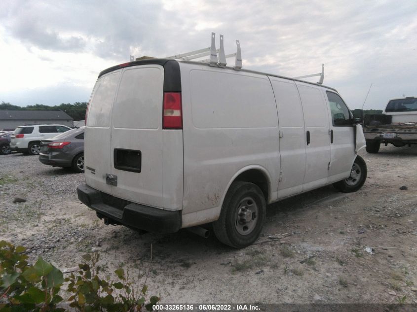 2013 CHEVROLET EXPRESS CARGO VAN 1GCWGFBA4D1122715