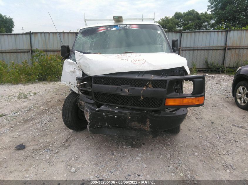 2013 CHEVROLET EXPRESS CARGO VAN 1GCWGFBA4D1122715