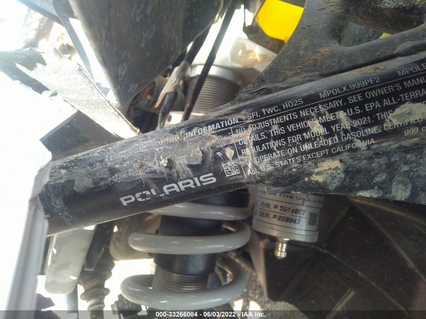 2021 POLARIS RZR XP 4 1000 PREMIUM 3NSN4K993MF582074