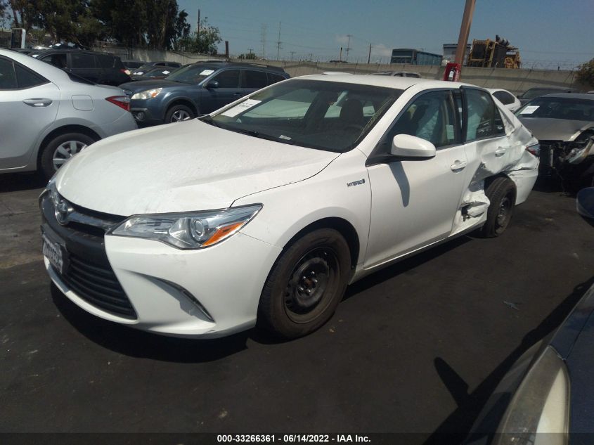 2016 TOYOTA CAMRY HYBRID HYBRID/LE/XLE/SE 4T1BD1FK2GU181385