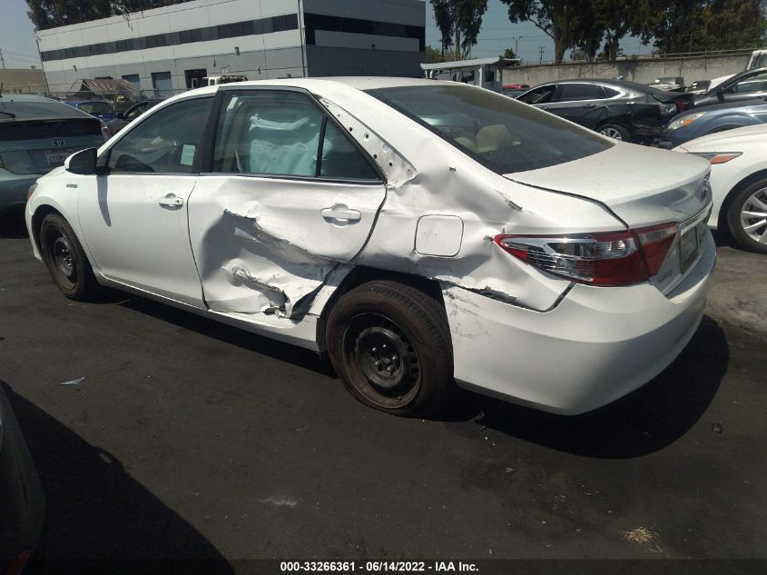 2016 TOYOTA CAMRY HYBRID HYBRID/LE/XLE/SE 4T1BD1FK2GU181385