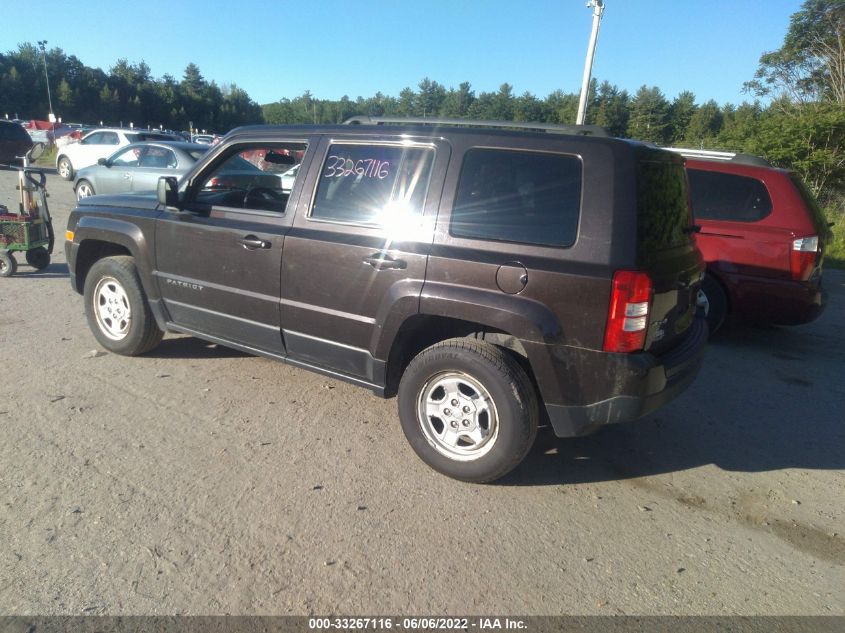 2014 JEEP PATRIOT SPORT 1C4NJRBB0ED816874