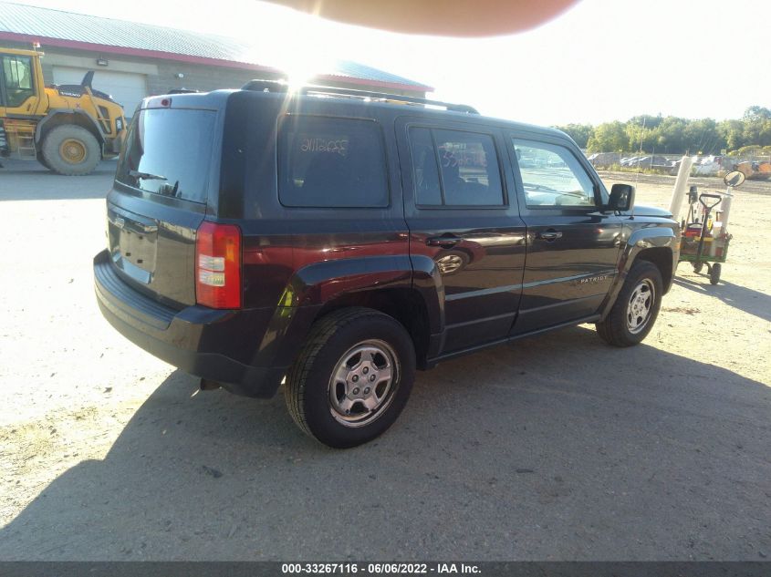 2014 JEEP PATRIOT SPORT 1C4NJRBB0ED816874