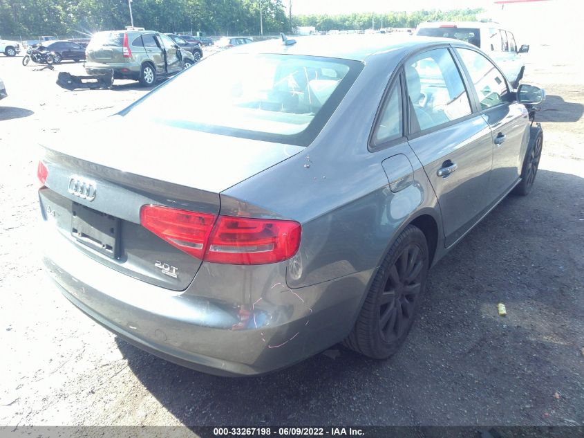 2013 AUDI A4 PREMIUM WAUBFAFL4DN024662