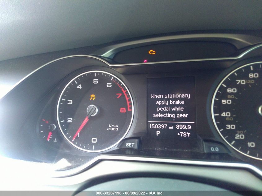 2013 AUDI A4 PREMIUM WAUBFAFL4DN024662