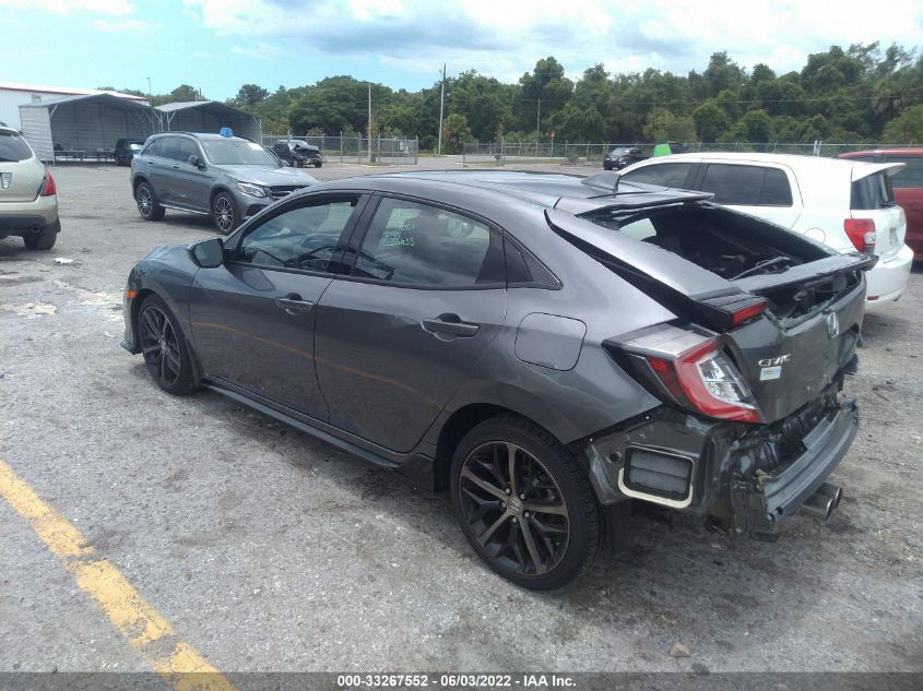 2021 HONDA CIVIC HATCHBACK SPORT SHHFK7H44MU226360