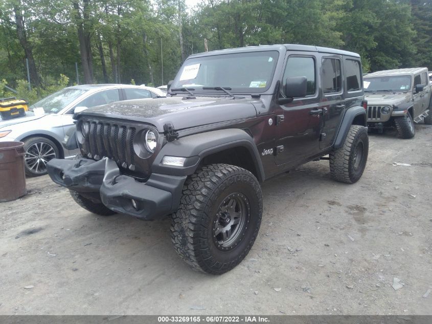 2018 JEEP WRANGLER UNLIMITED SPORT S 1C4HJXDG4JW279600