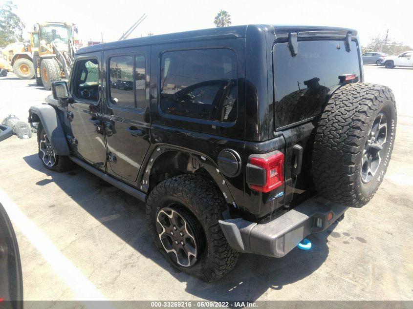 2021 JEEP WRANGLER 4XE UNLIMITED RUBICON 1C4JJXR66MW716177