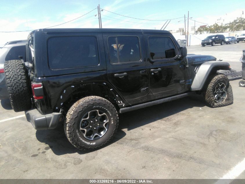 2021 JEEP WRANGLER 4XE UNLIMITED RUBICON 1C4JJXR66MW716177
