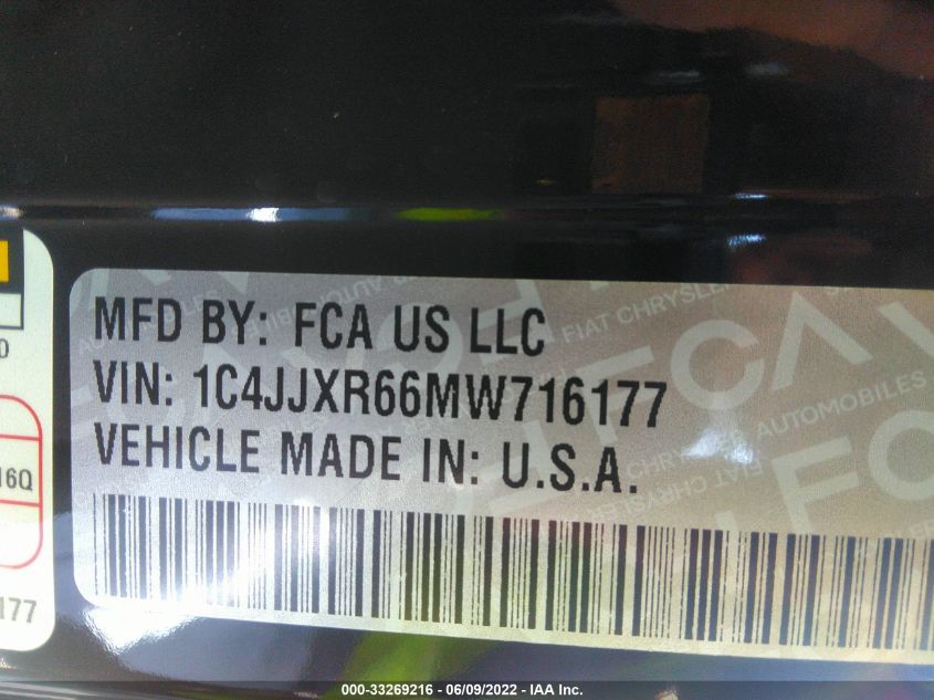 2021 JEEP WRANGLER 4XE UNLIMITED RUBICON 1C4JJXR66MW716177