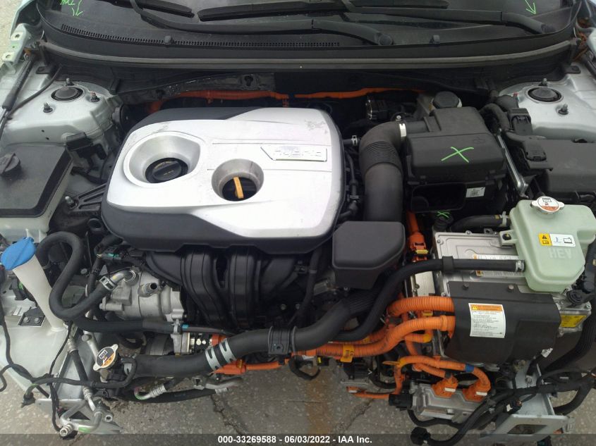 2017 HYUNDAI SONATA HYBRID SE KMHE24L37HA068665