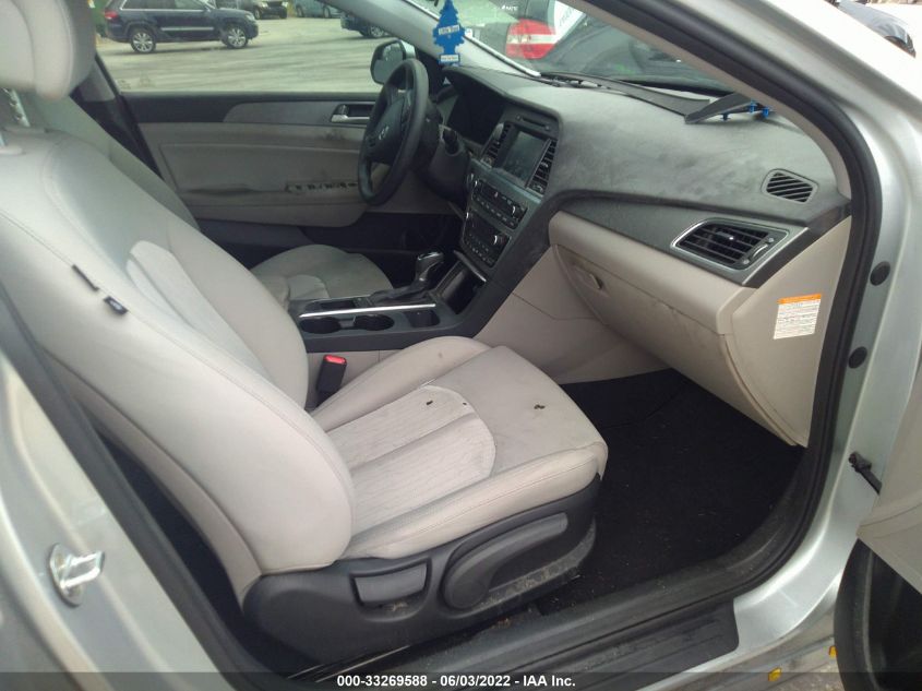 2017 HYUNDAI SONATA HYBRID SE KMHE24L37HA068665
