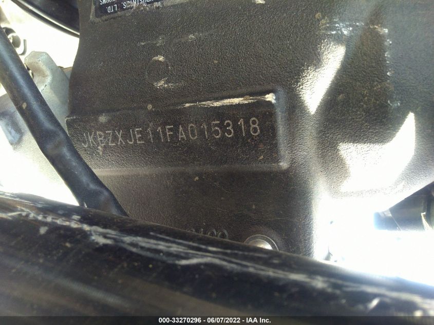2015 KAWASAKI ZX636 E JKBZXJE11FA015318
