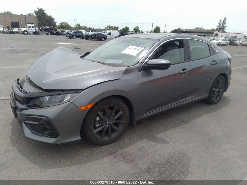 2021 HONDA CIVIC HATCHBACK EX SHHFK7H62MU404915