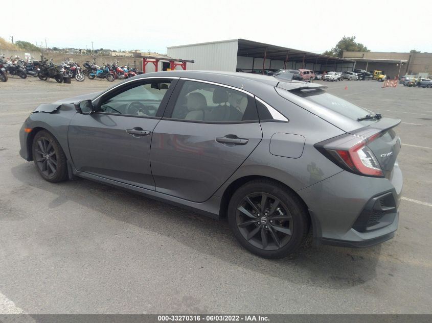 2021 HONDA CIVIC HATCHBACK EX SHHFK7H62MU404915