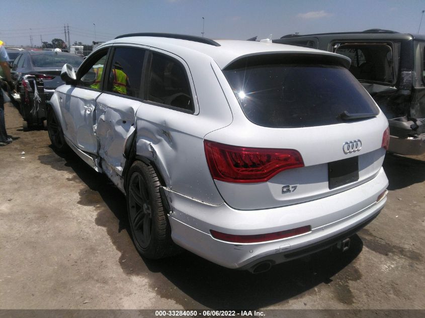 2013 AUDI Q7 3.0T S LINE PRESTIGE WA1DGAFE3DD008902