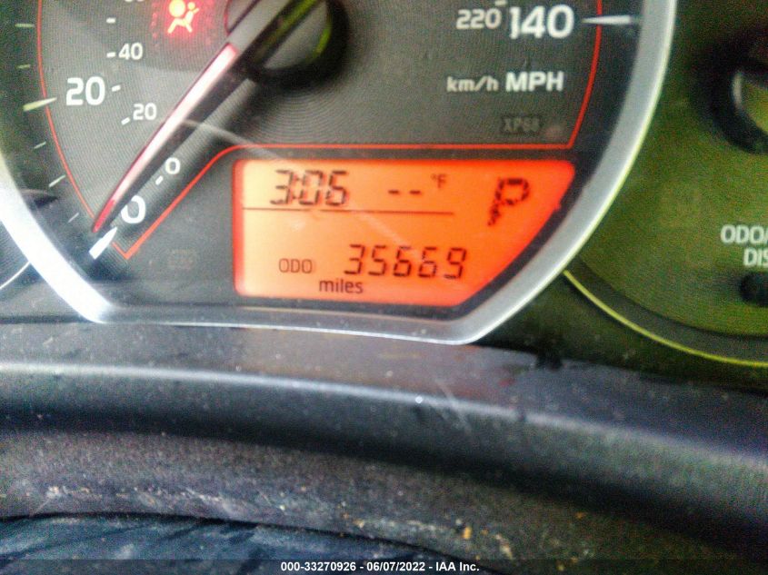 2014 TOYOTA YARIS JTDKTUD34ED577058