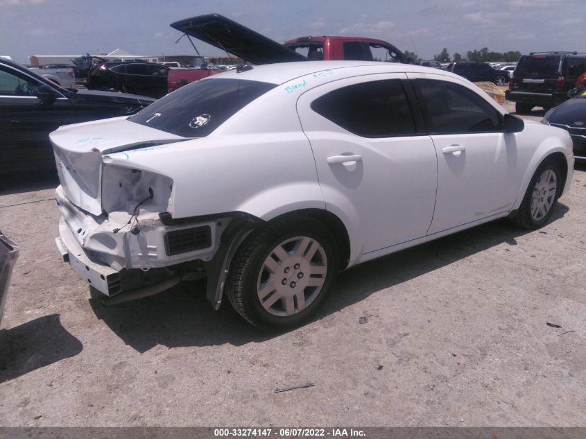 2013 DODGE AVENGER SE 1C3CDZAB9DN684260