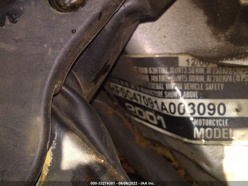 2001 HONDA GL1800 1HFSC47091A003090