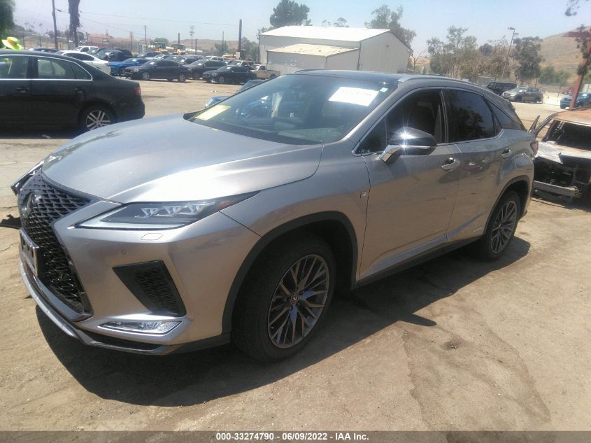 2021 LEXUS RX RX 450H F SPORT HANDLING 2T2YGMDA4MC068754