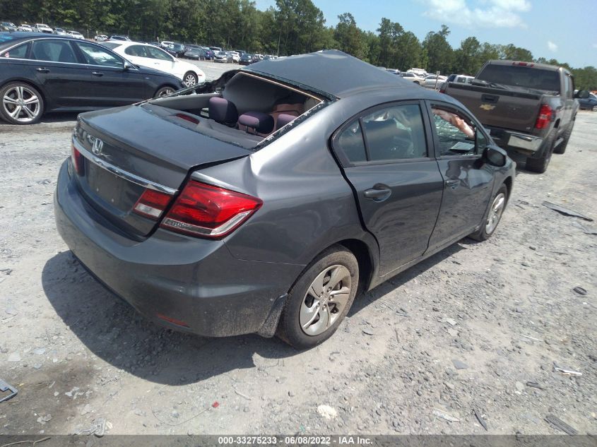 2013 HONDA CIVIC SDN LX 2HGFB2F58DH597338