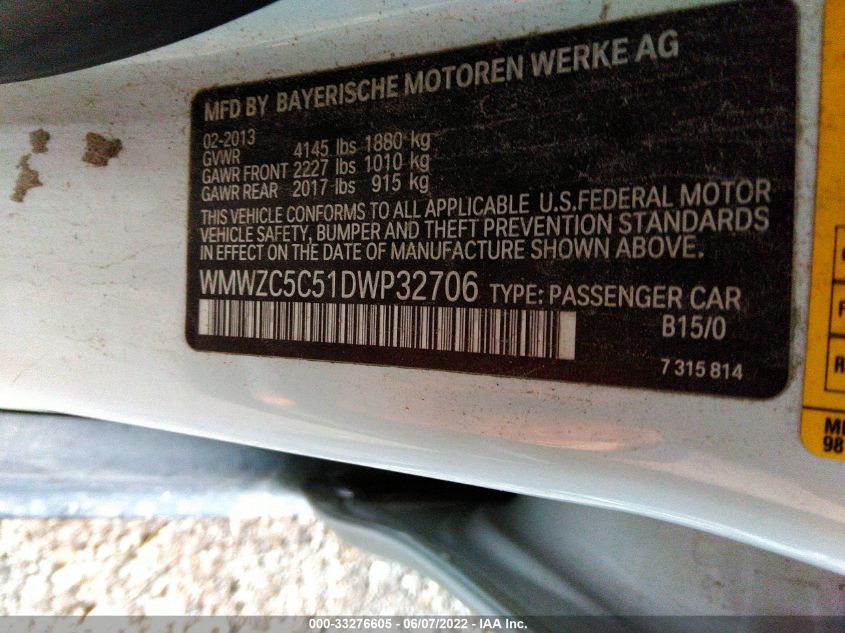 2013 MINI COOPER COUNTRYMAN S ALL4 WMWZC5C51DWP32706