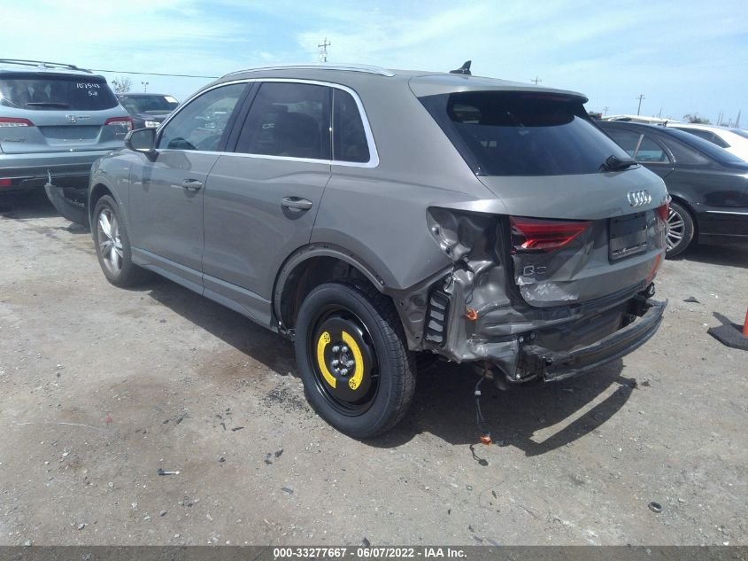 2020 AUDI Q3 S LINE PREMIUM PLUS WA1EECF33L1114660
