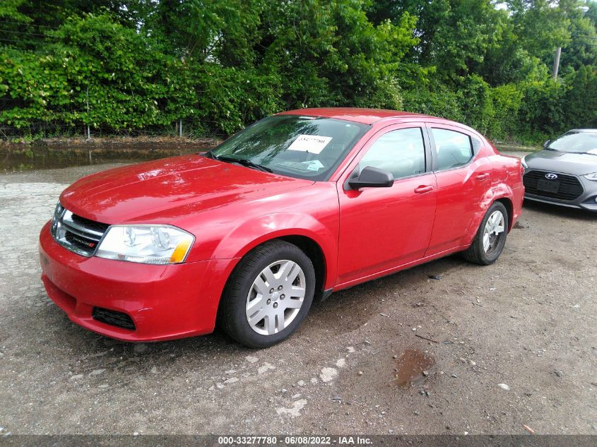 2013 DODGE AVENGER SE 1C3CDZAB2DN540789