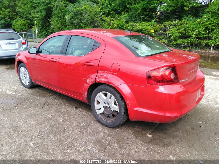 2013 DODGE AVENGER SE 1C3CDZAB2DN540789