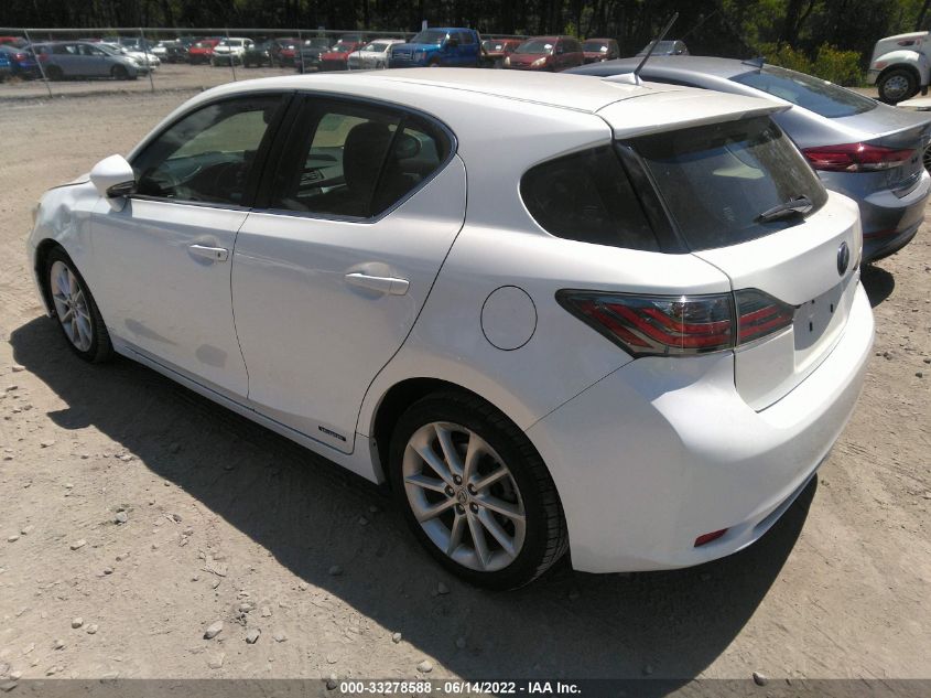 2013 LEXUS CT 200H HYBRID JTHKD5BH7D2130024