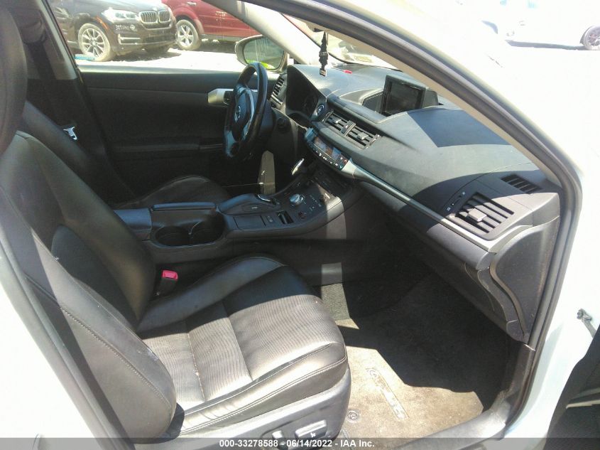 2013 LEXUS CT 200H HYBRID JTHKD5BH7D2130024