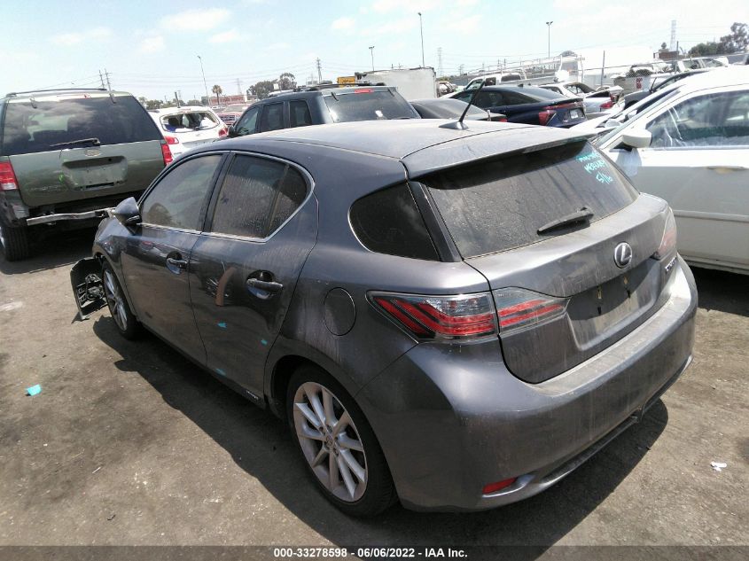 2013 LEXUS CT 200H HYBRID JTHKD5BH8D2172900