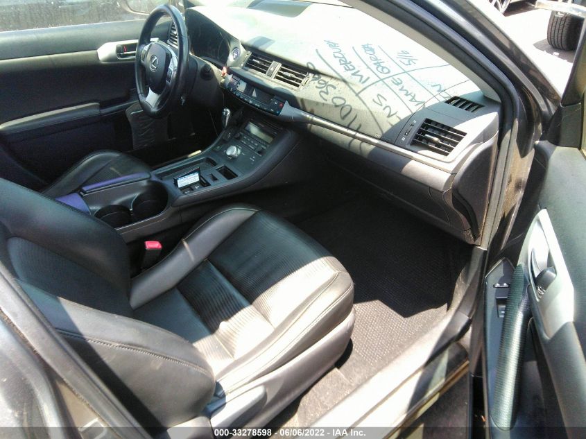 2013 LEXUS CT 200H HYBRID JTHKD5BH8D2172900