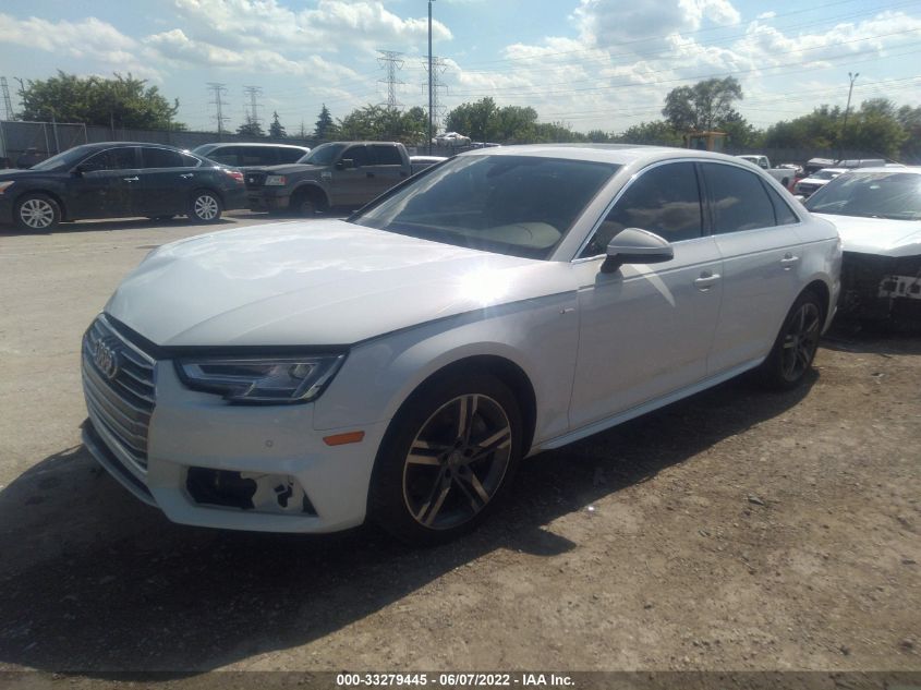 2018 AUDI A4 PREMIUM PLUS WAUENAF41JN019410