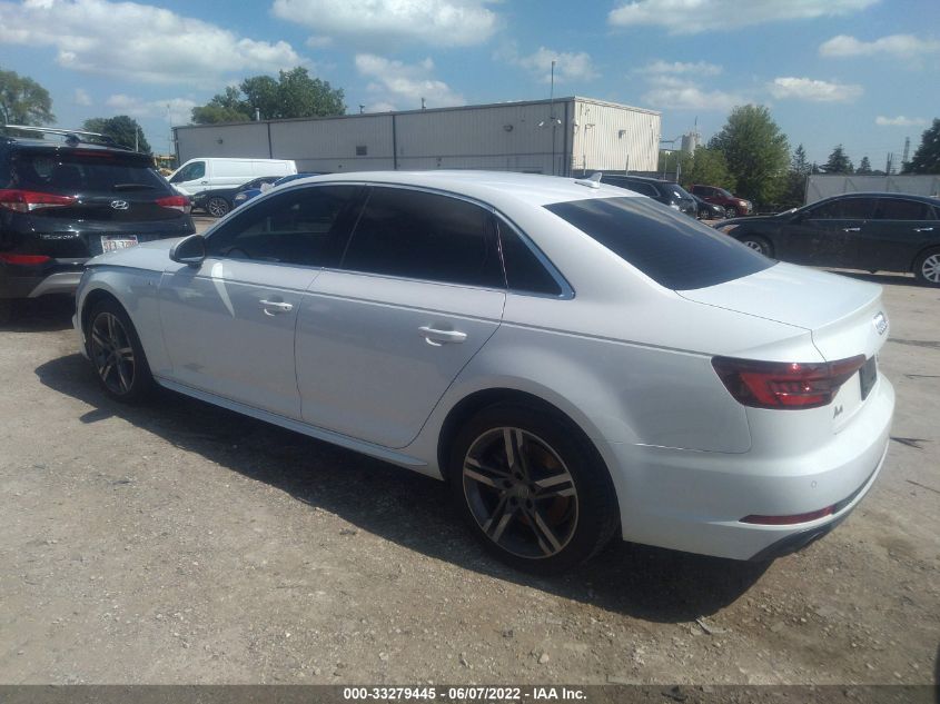 2018 AUDI A4 PREMIUM PLUS WAUENAF41JN019410