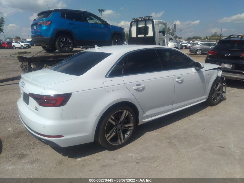 2018 AUDI A4 PREMIUM PLUS WAUENAF41JN019410