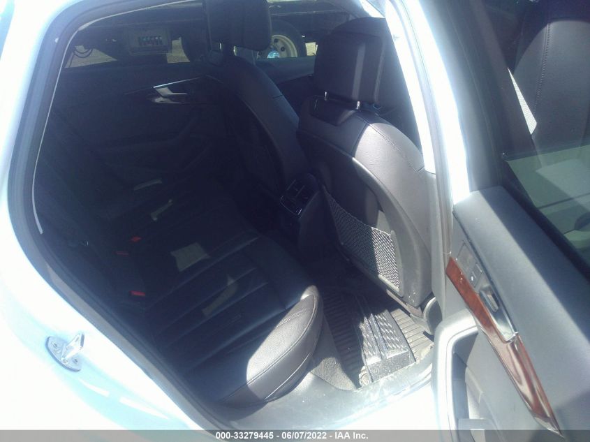 2018 AUDI A4 PREMIUM PLUS WAUENAF41JN019410