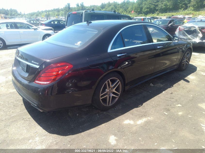 2014 MERCEDES-BENZ S-CLASS S 550 WDDUG8FB0EA065703